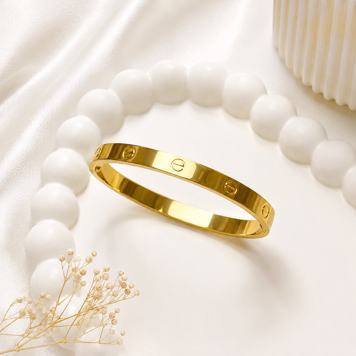 Anti-Tarnish Gold Cuff Bracelet
