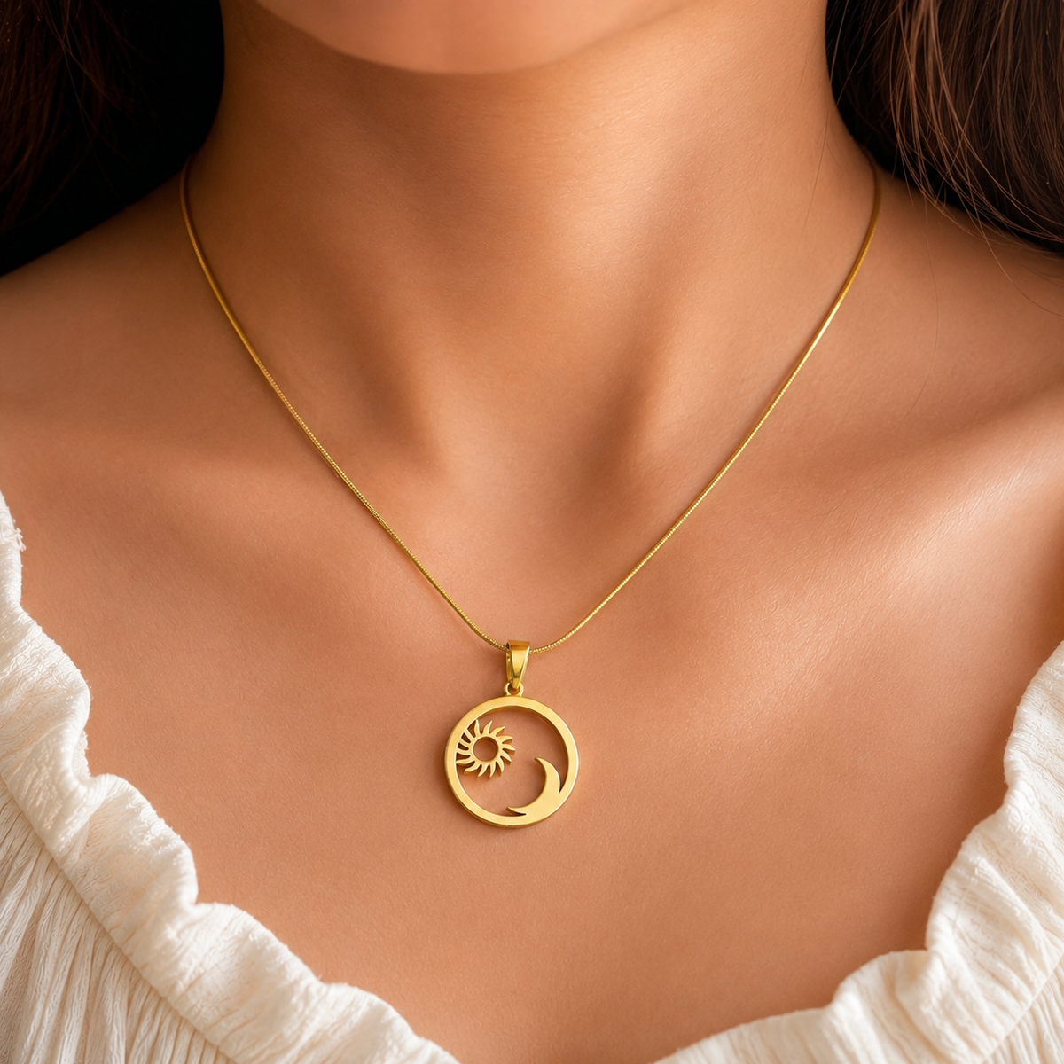 Celestial Sun & Moon Pendant
